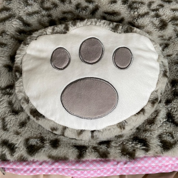 Hugfun Slumber Bag Leopard Kitty Cat Sleeping Bag Child Kids Pink Gray - Picture 4 of 16